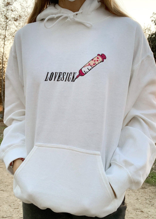 Lovesick Needle Embroidered Hoodie