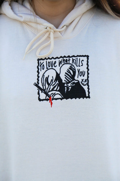 To Love What Kills You Postal Stamp Embroidery
