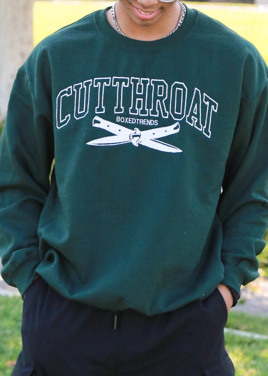 CUTTHROAT Varsity Style Spellout Embroidery