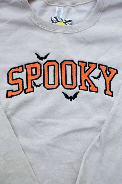 Spooky Bat Spellout Embroidery