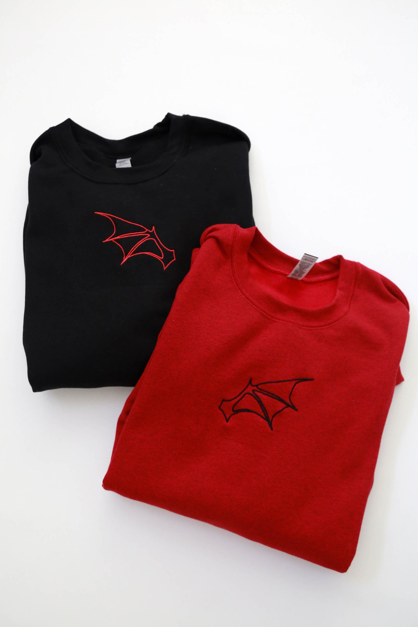 Bat Wing Embroidered Matching Set
