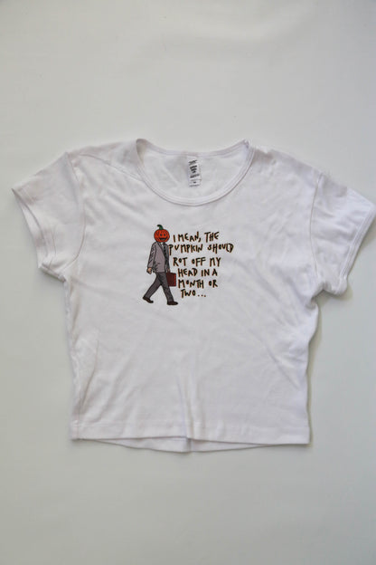 Dwight Office Pumpkin Baby Crop Tee