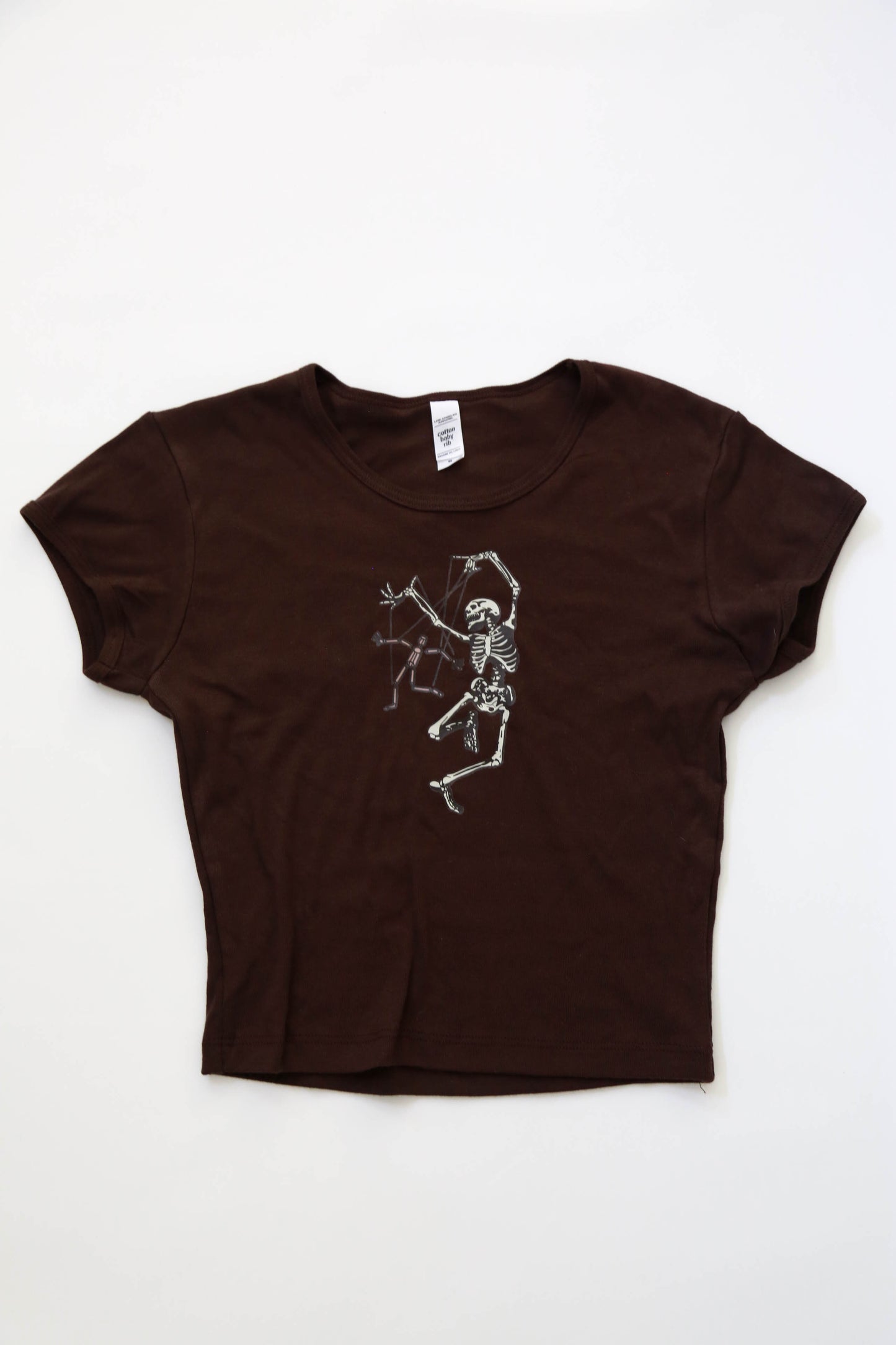 Marionette Skeleton Baby Crop Tee