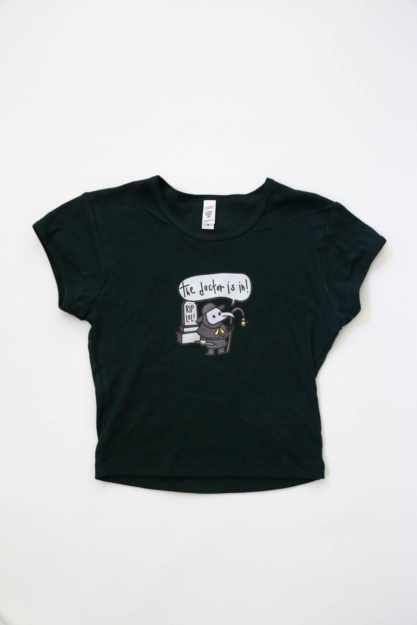 "The Doctor is In" Baby Crop Tee