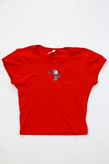 Grim Reaper Baby Crop Tee