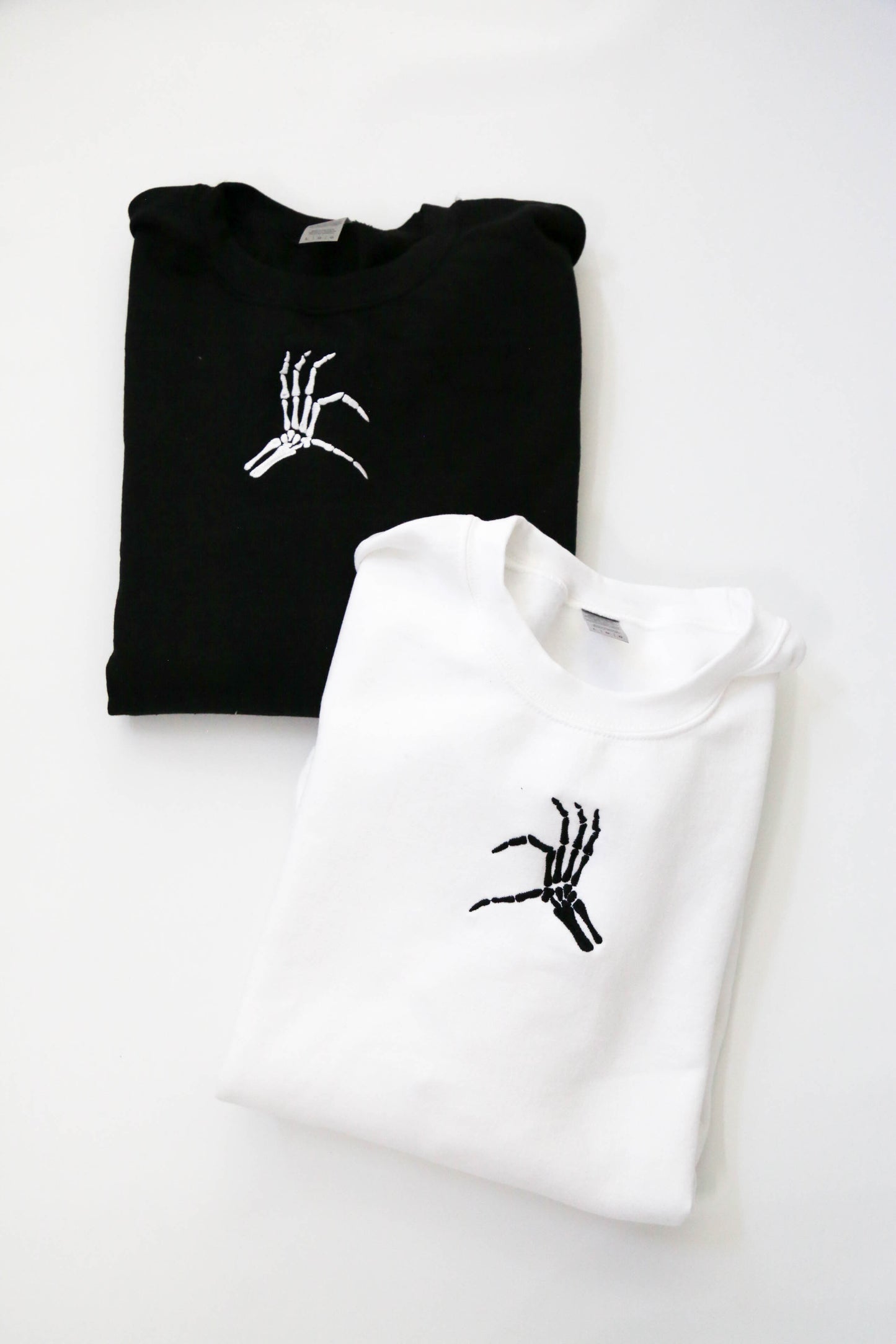 Heart Skeleton Hand Embroidered Matching Set