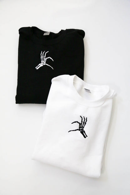Heart Skeleton Hand Embroidered Matching Set
