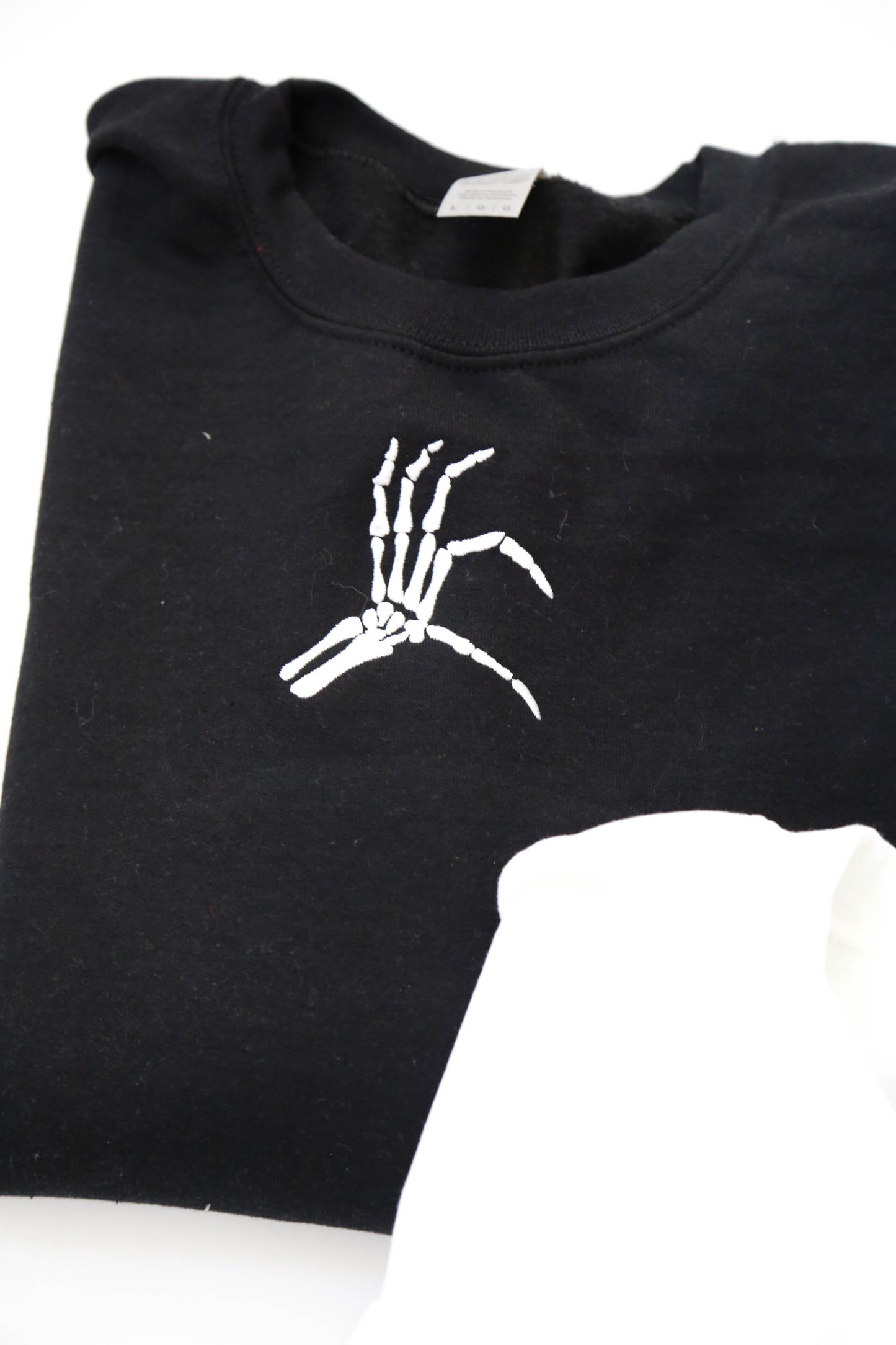 Heart Skeleton Hand Embroidered Matching Set