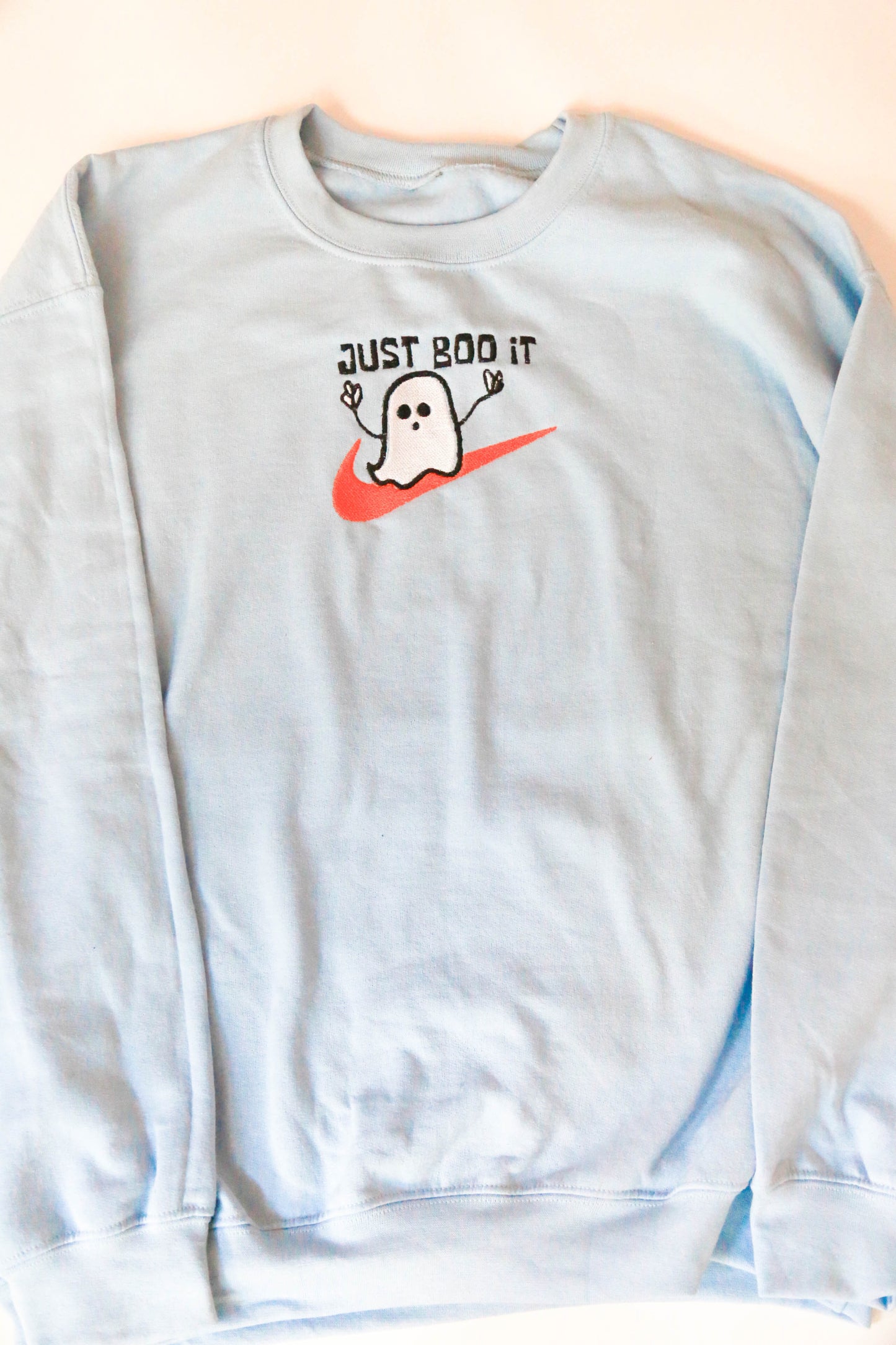 Just Boo It Embroidered Sweatshirt