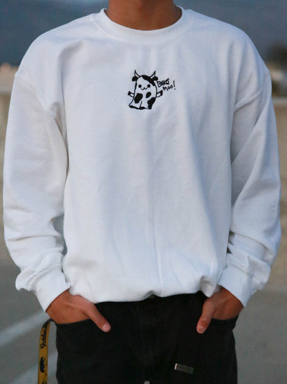 Ghost Cow Embroidered Sweatshirt