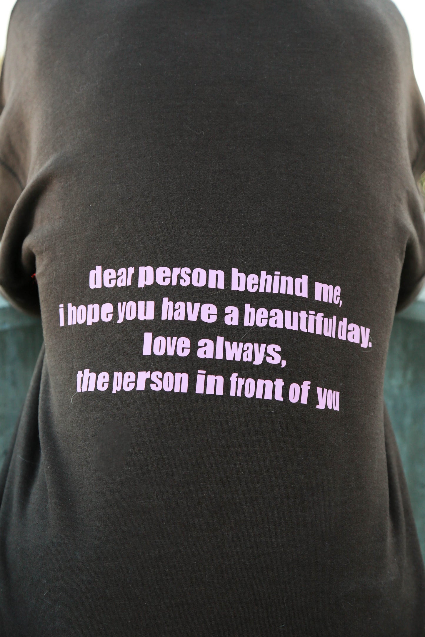 Dear Person In Front of Me Vinyl Chocolate Hoodie