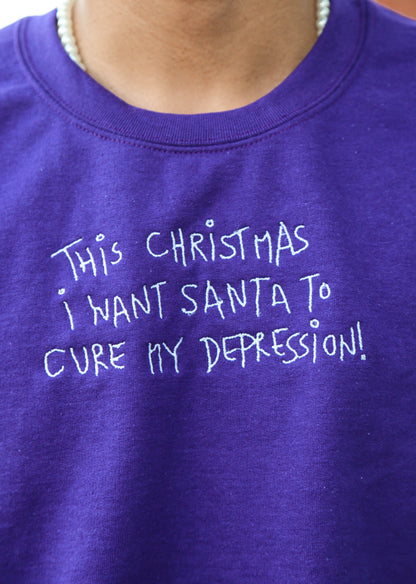 This Christmas I Want Santa To Cure Me! Embroidery
