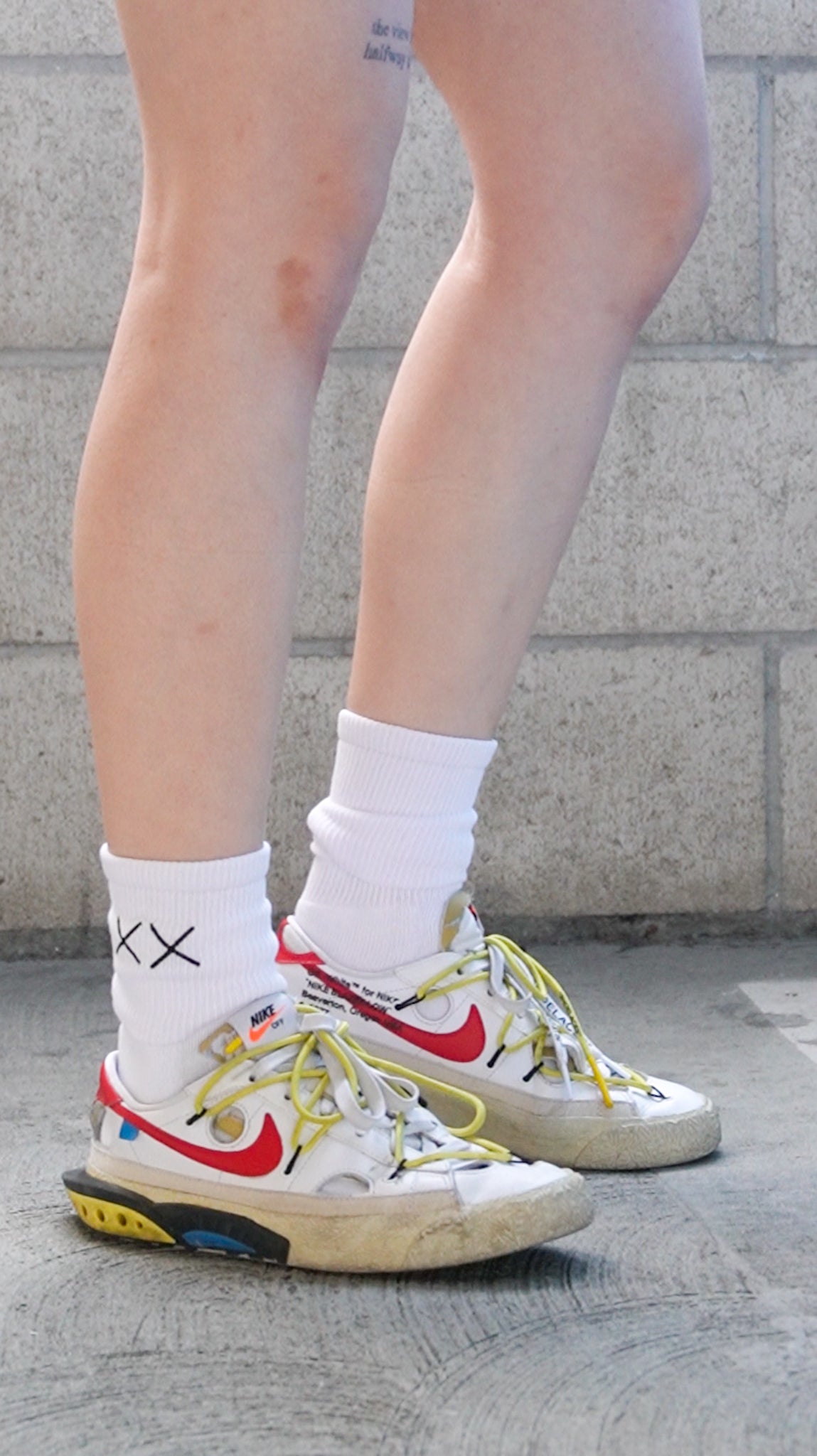Sage Green XX Embroidered Crew Socks