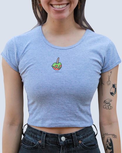 Posion Candy Apple Baby Crop Tee