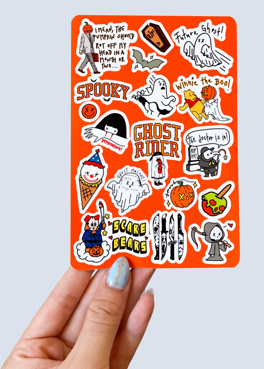 17 Piece Halloween 2022 Sticker Sheet