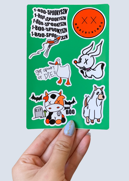 6 Piece Halloween 2021 Sticker Sheet