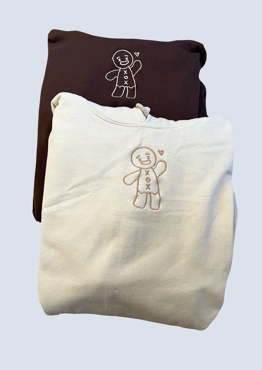 Gingerbread Man Embroidered Matching Set