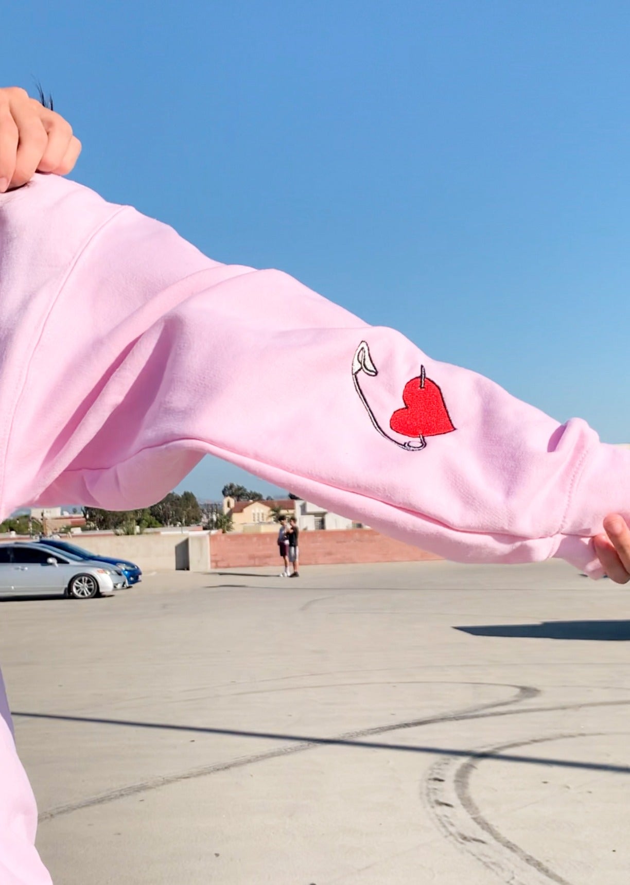 I Wear My Heart on My Sleeve Embroidery (SLEEVE EMBROIDERY)