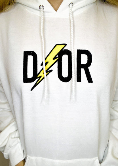 Lightning Embroidered Hoodie