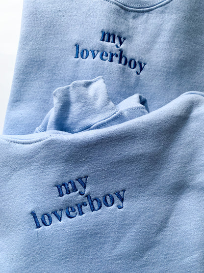 "my lover boy" Embroidered Matching Set