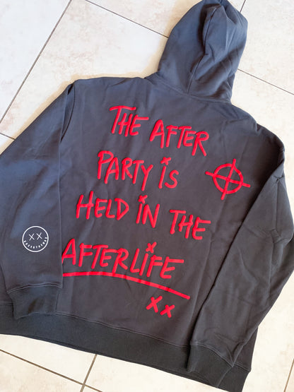 Afterlife Puff Print Hoodie, Heavy Weight